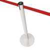 Poteau a sangle retractable blanc